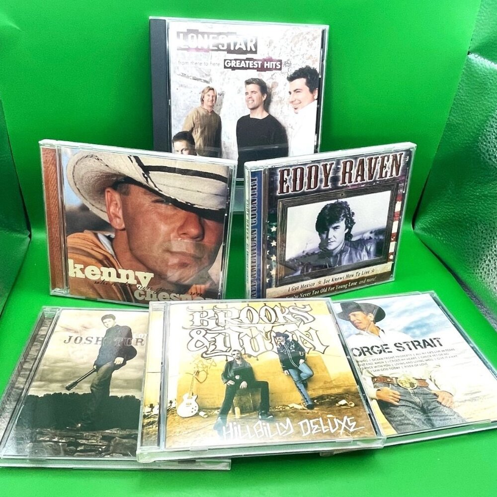 Modern Country Lot of 6 CDs George Strait Brooks & Dunn Kenny Chesney Lonestar